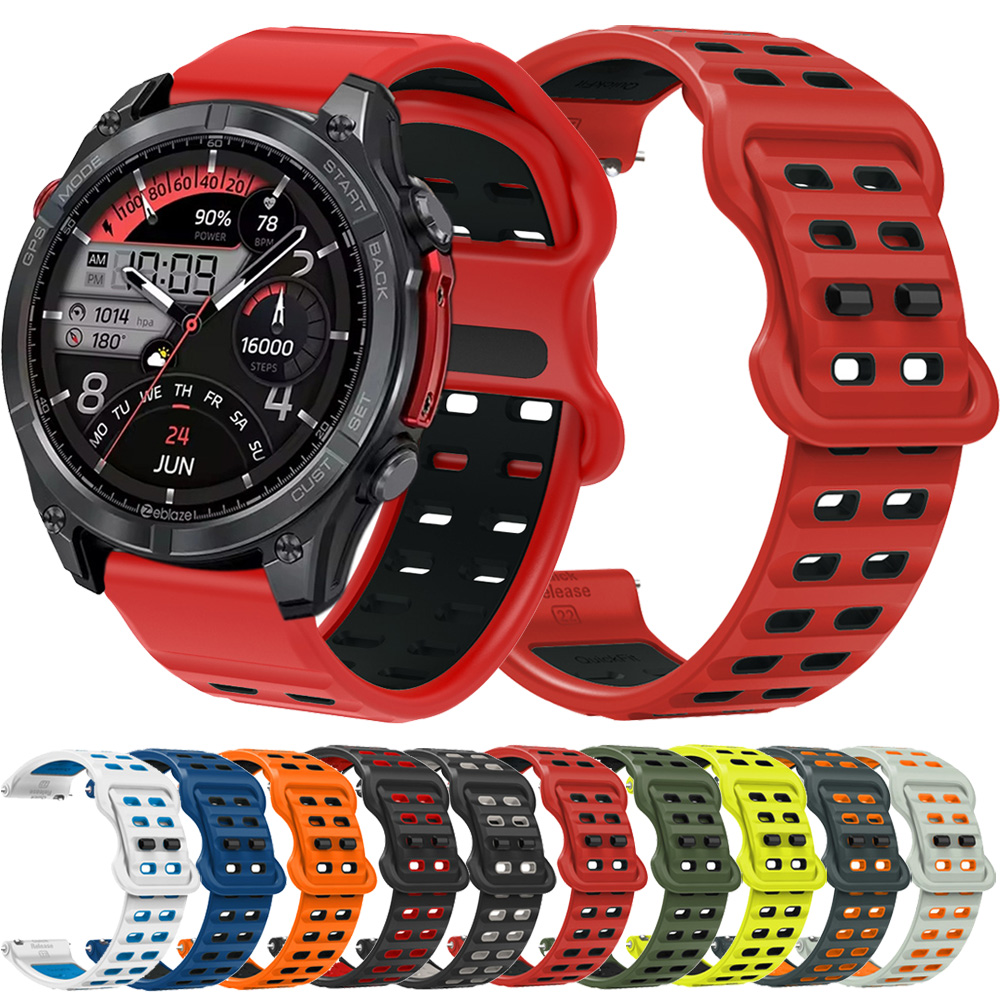 Silicone Watch Band 22Mm - 22mm Silicone Band For Zeblaze Stratos
