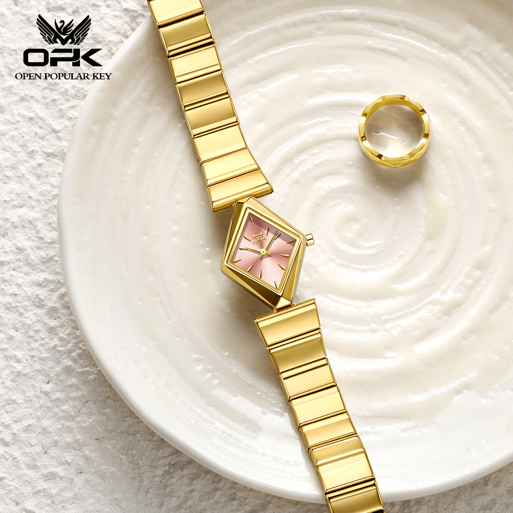 Stainless Bracelet Diver - OPK 6082 Elegance Women Quartz Movement