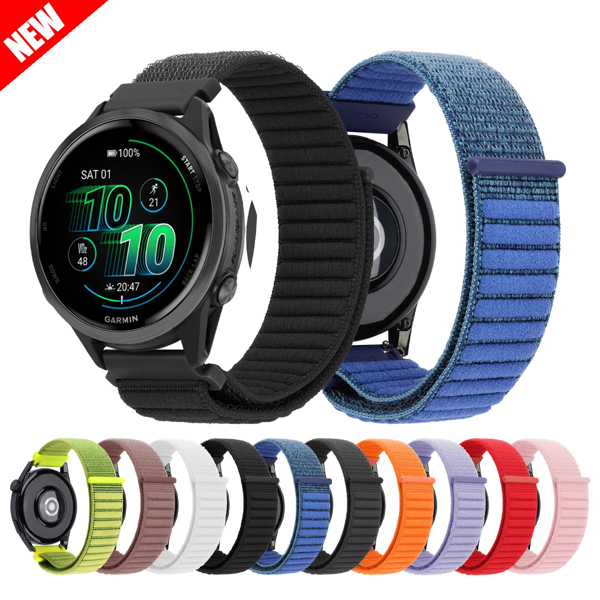 Sport Loop Velcro - Nylon loop Band For Garmin Vivoactive