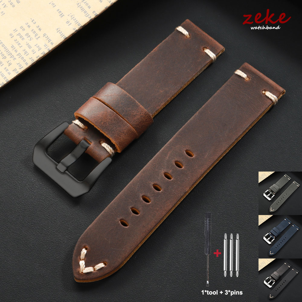 Handmade Stitching Cowhide Wat - Rubber Strap Diver のレビューと価格