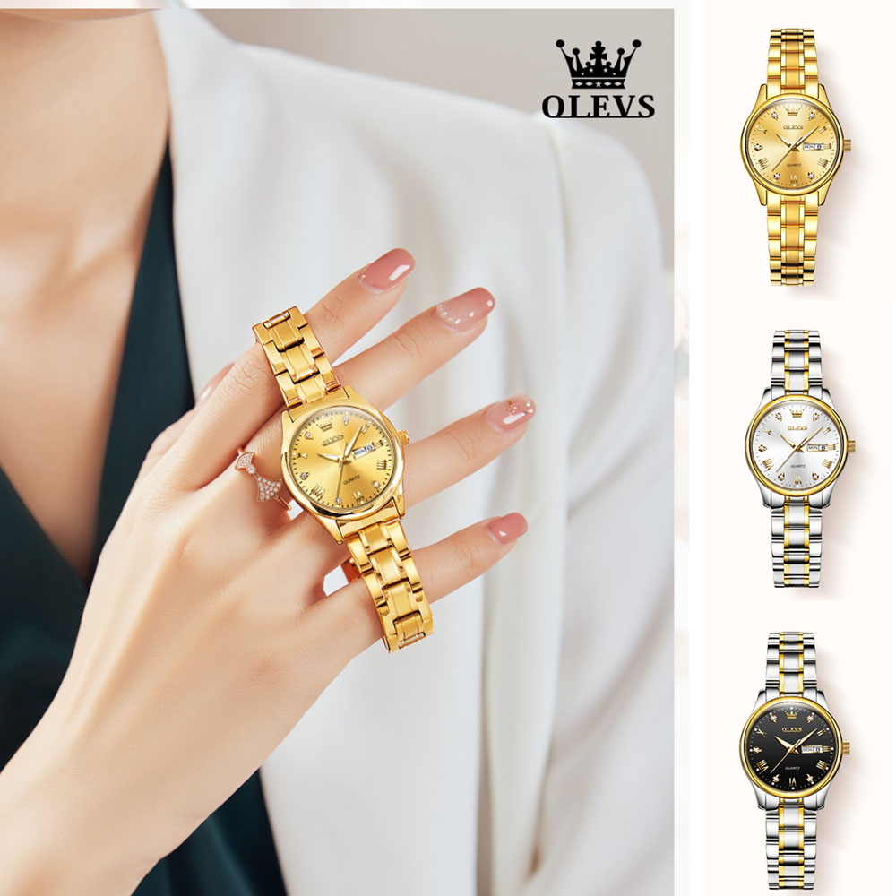OLEVS 5563 New Fashion Women Q - Stainless Bracelet Diver のレビューと価格