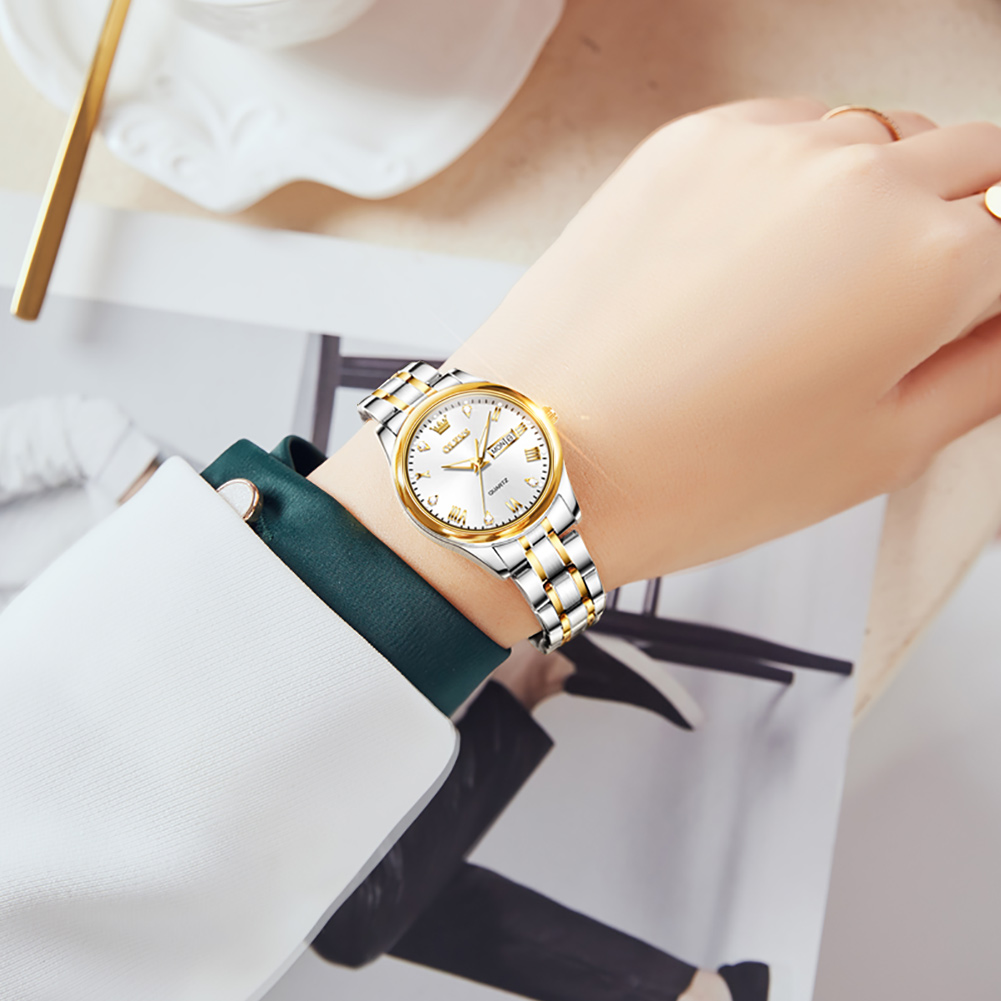 OLEVS 5563 New Fashion Women Q - Stainless Bracelet Diver のレビューと価格