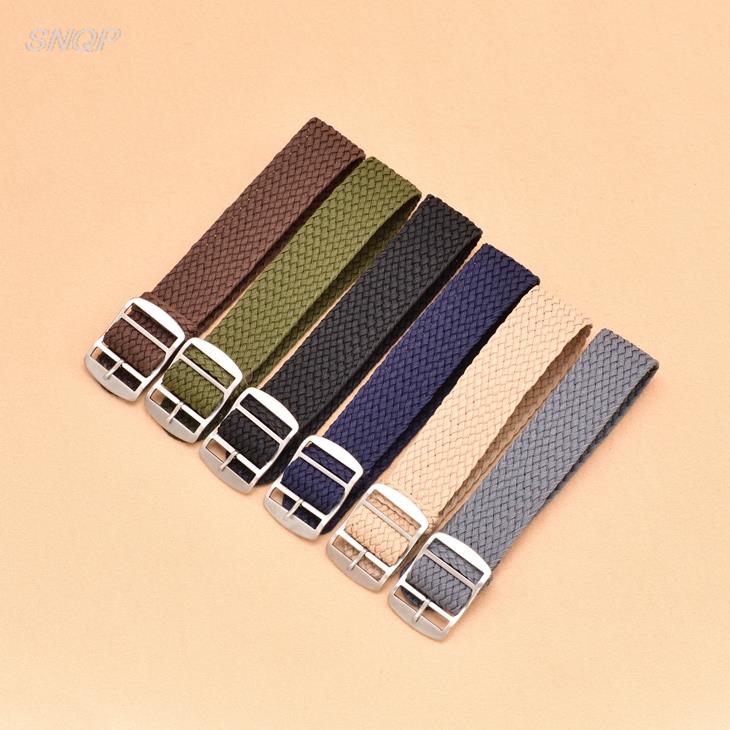 20mm 22mm Black Navy solid col - Perlon Strap Woven のレビューと価格