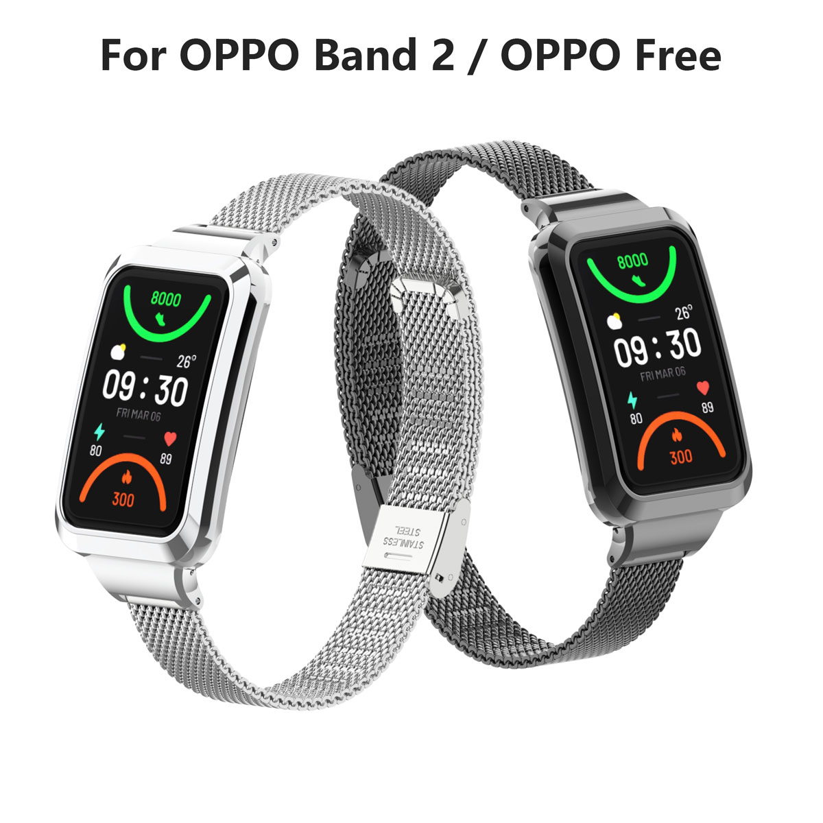 Suitable for Oppo Band 2 Stain - Mesh Strap Metal のレビューと価格