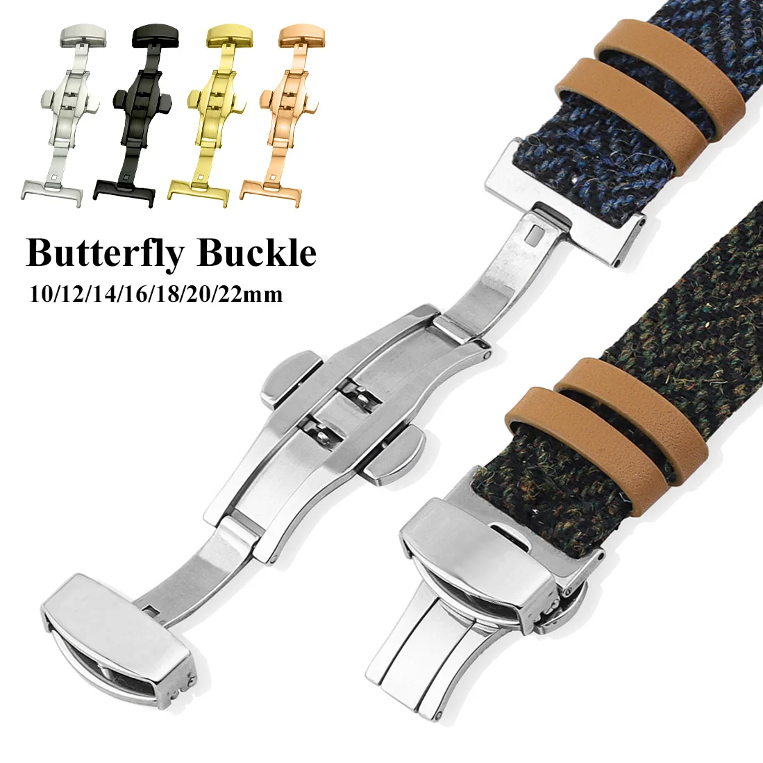 Stainless Steel Butterfly Fold - Butterfly Clasp Deployant のレビューと価格