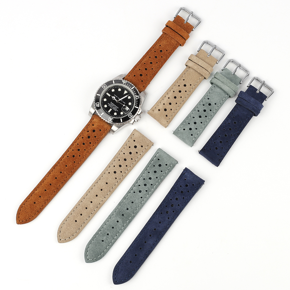 Suede Leather Watch Band 18mm  - Suede Strap Watch のレビューと価格