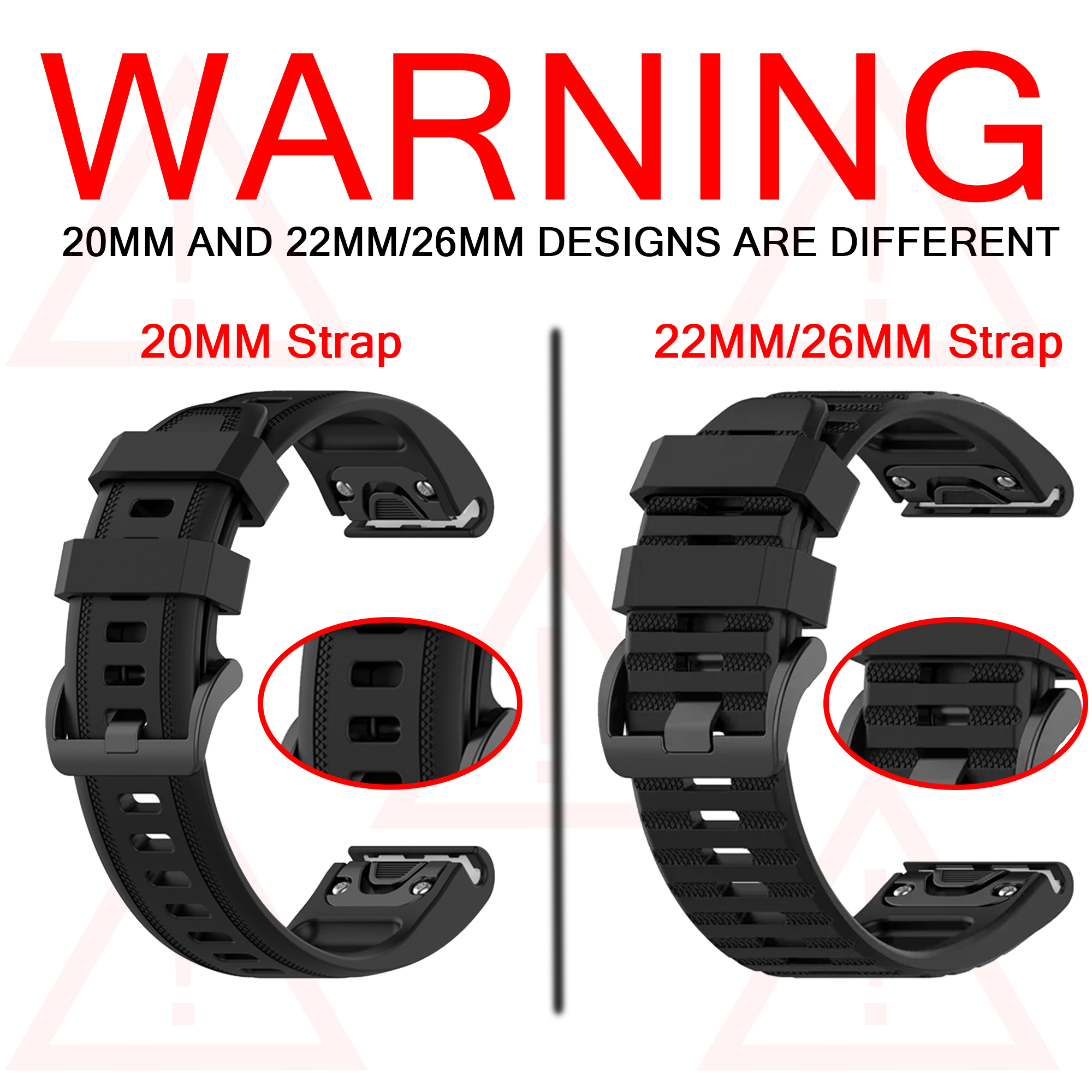 QuickFit 26mm 20mm 22mm Watchb - Silicone Watch Band 22Mm のレビューと価格