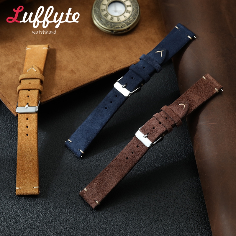 Vintage Suede Leather Watch Ba - Suede Strap Watch のレビューと価格