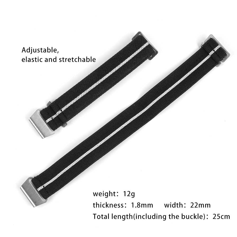 Nylon Watch Band 18mm 20mm 22m - Parachute Strap Elastic のレビューと価格