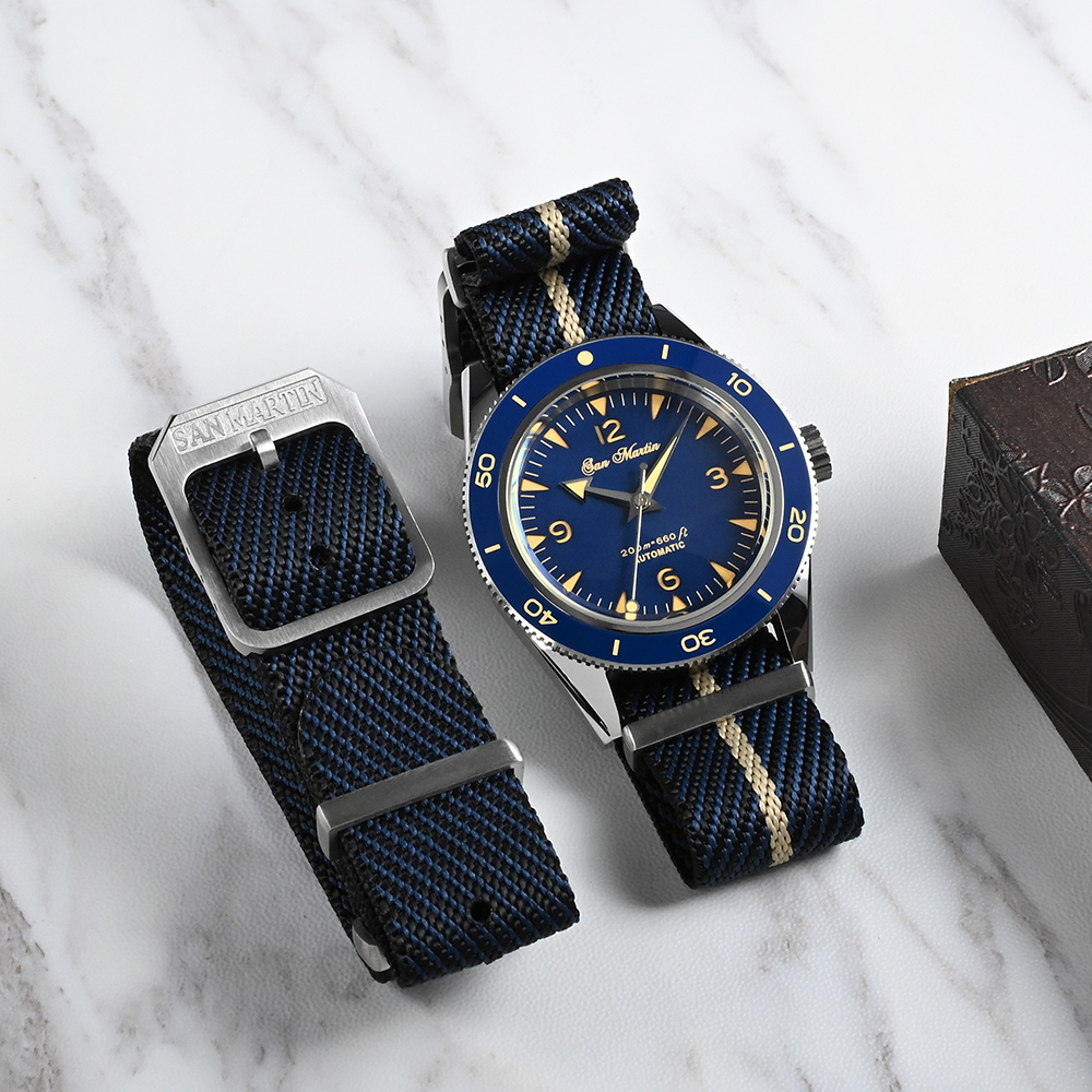 San Martin High Quality 20mm U - Nato Strap Nylon のレビューと価格