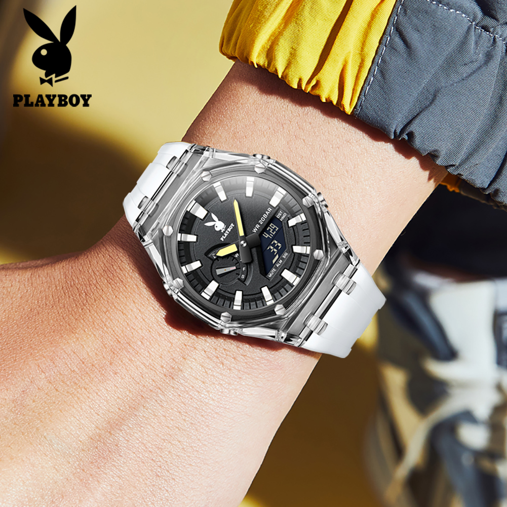 PLAYBOY 2066 Brand Original El - Leather Watch Band Men のレビューと価格