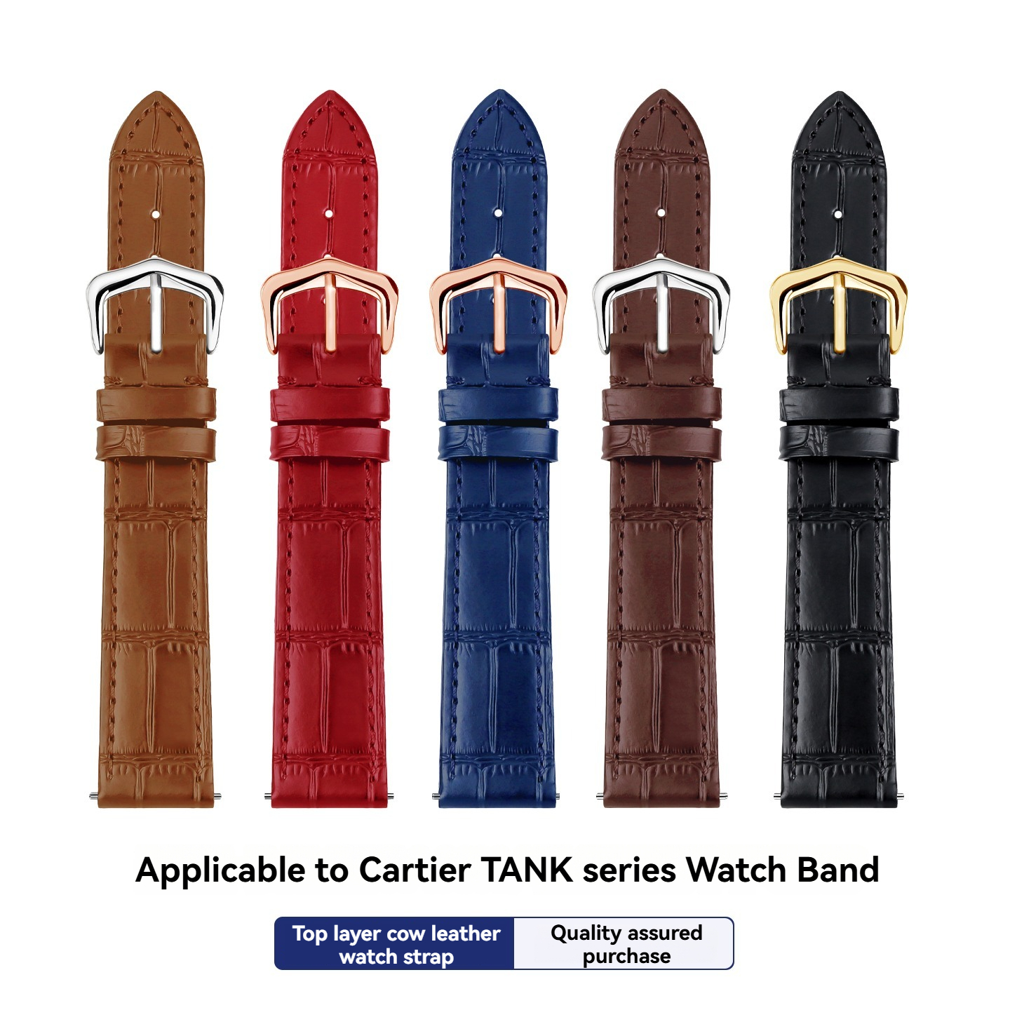 15mm 17mm 18mm 20mm Genuine Le - Leather Strap Quick Release のレビューと価格