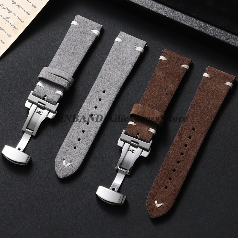 18mm 20mm 22mm Quick Release S - Suede Strap Watch のレビューと価格