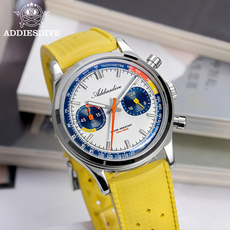 ADDIESDIVE Fashion Men's Quart - Rubber Strap Diver のレビューと価格