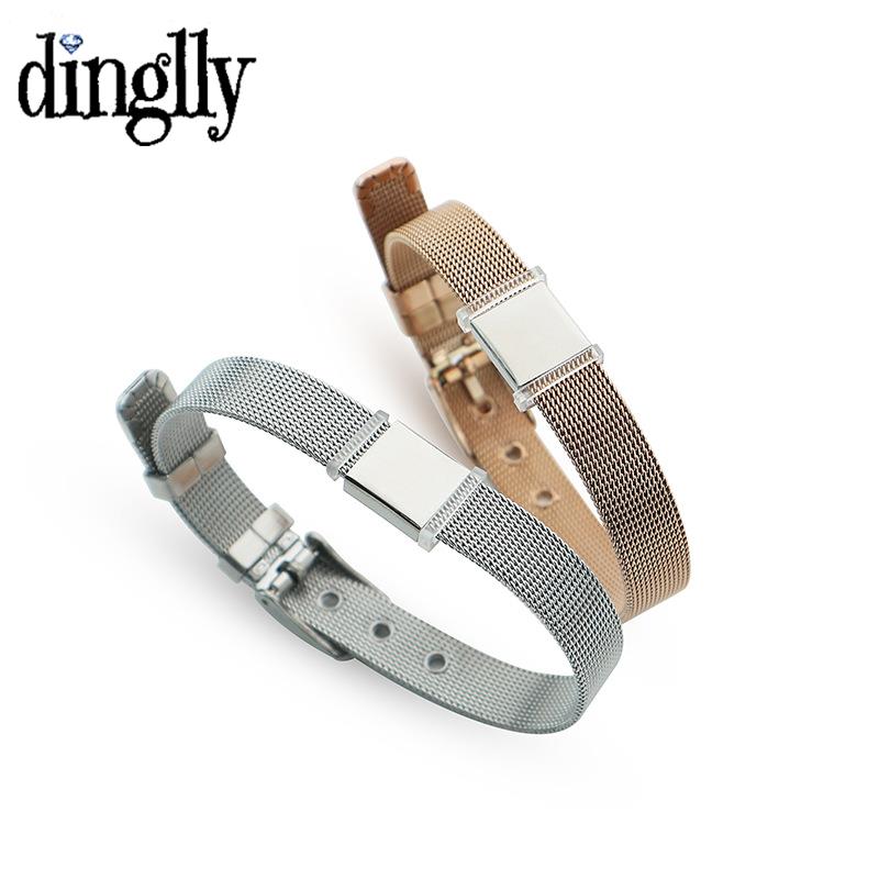 DINGLLY 10mm High Quality Stai - Mesh Strap Metal のレビューと価格