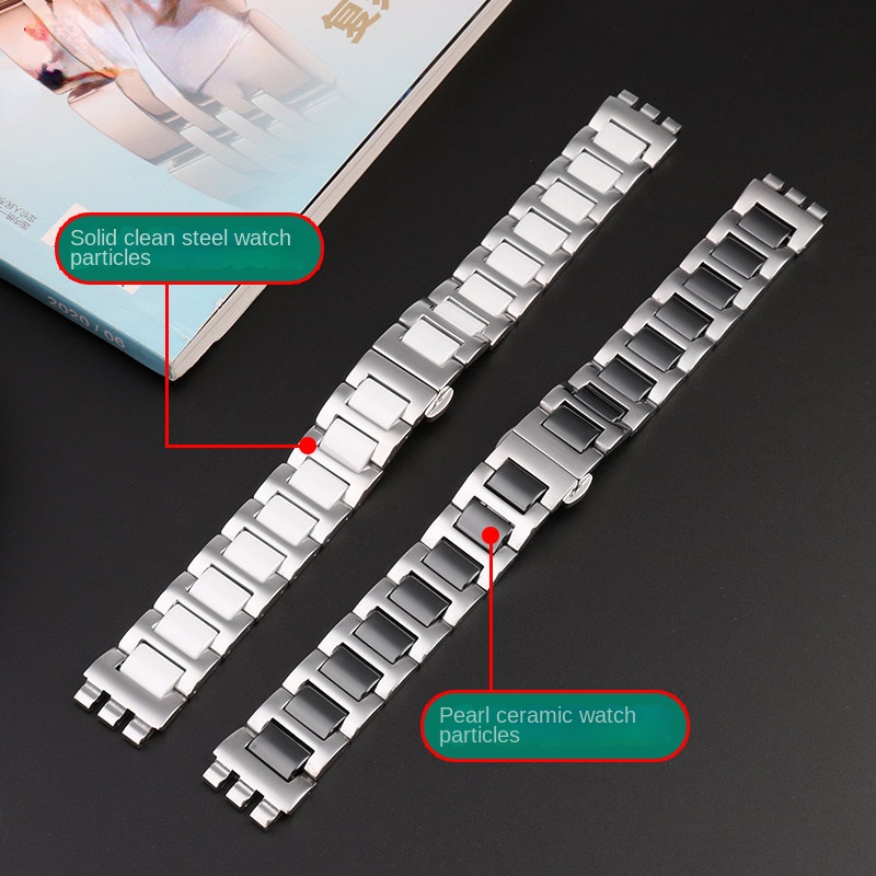 For Swatch Ceramic+ Stainless  - Butterfly Clasp Deployant のレビューと価格