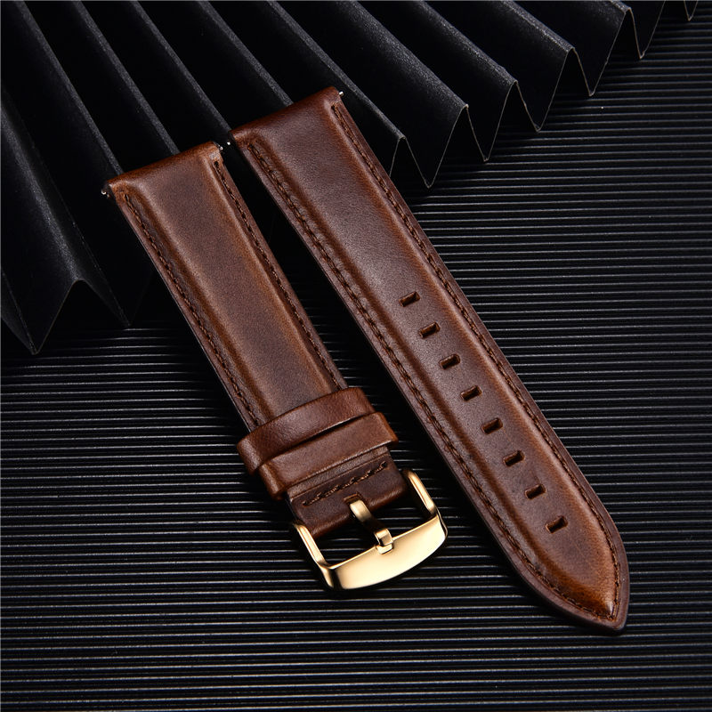 High Quality Genuine Leather W - Leather Strap Quick Release のレビューと価格