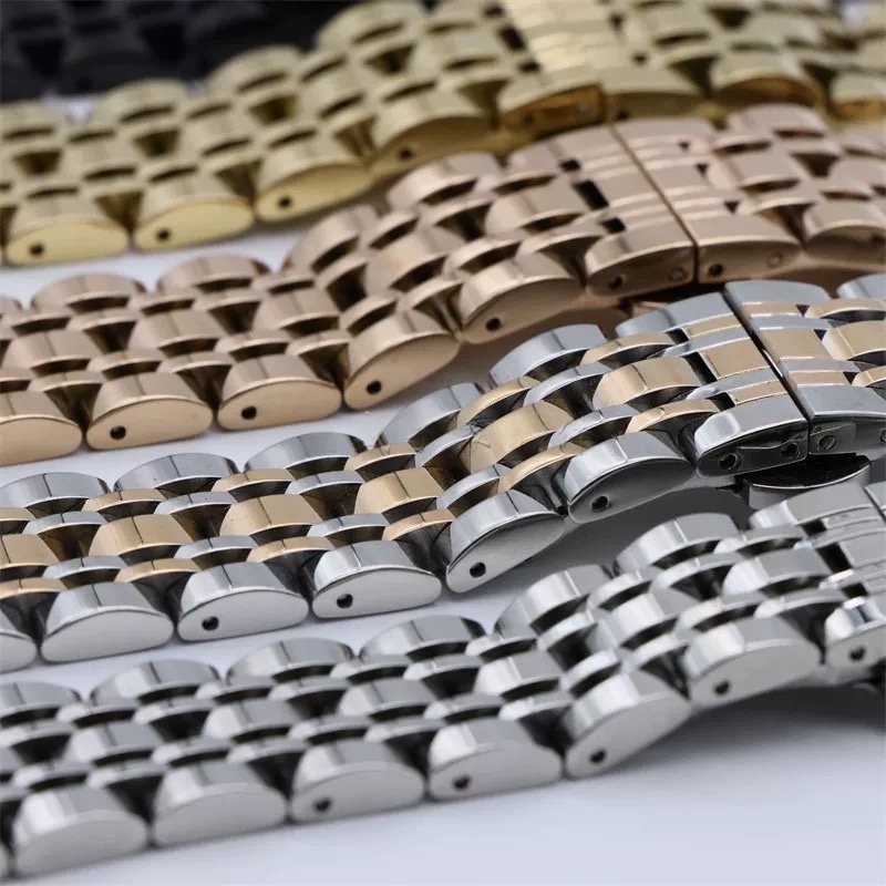 Solid Stainless Steel Watch Ba - Butterfly Clasp Deployant のレビューと価格