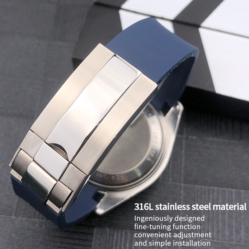 21mm Silicone Rubber Watch Ban - Rubber Strap Diver のレビューと価格
