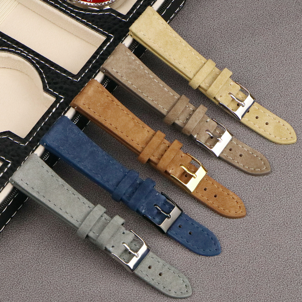 Premium Leather Suede Watch St - Suede Strap Watch のレビューと価格