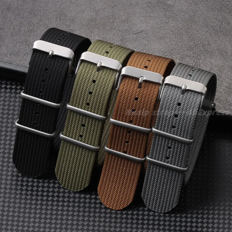 Ribbed Nylon Watch Strap 18mm  - Nato Strap Nylon のレビューと価格