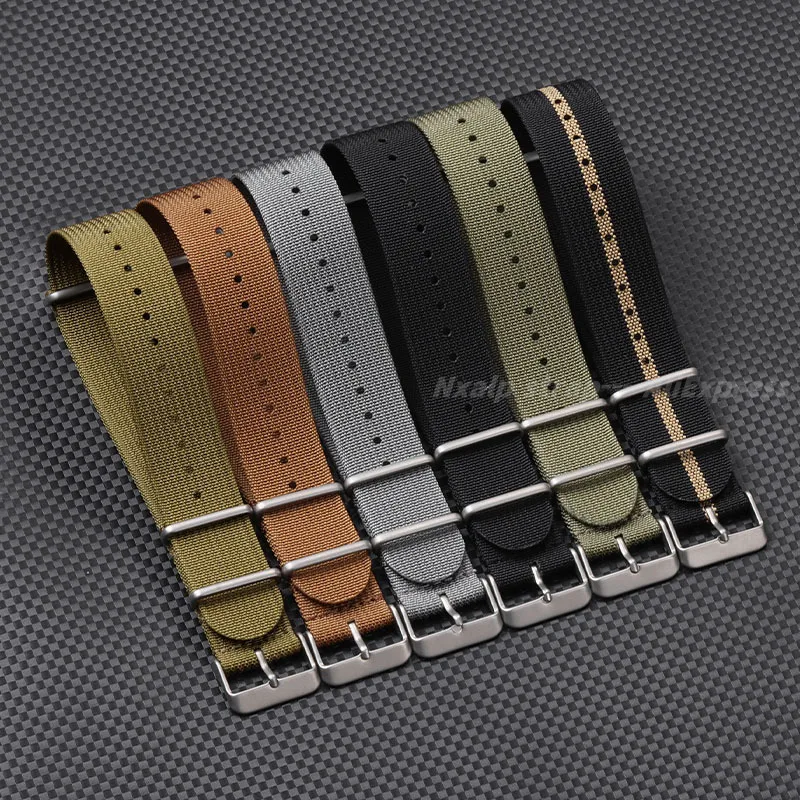 Ribbed Nylon Watch Strap 18mm  - Nato Strap Nylon のレビューと価格