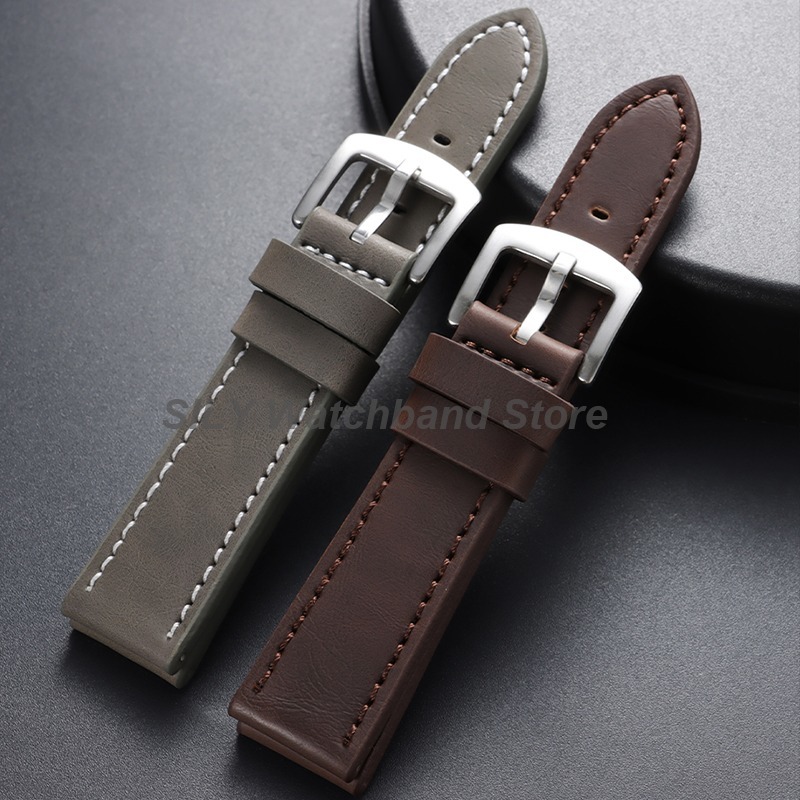Genuine Leather Watchband 18mm - Canvas Strap Watch のレビューと価格