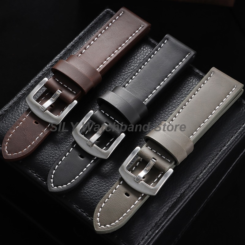 Genuine Leather Watchband 18mm - Canvas Strap Watch のレビューと価格