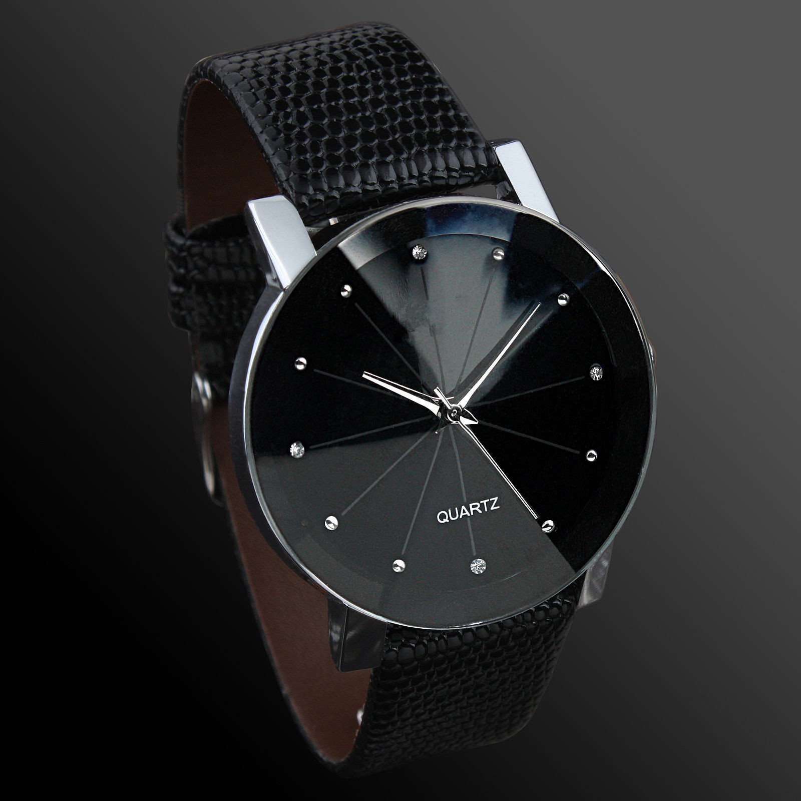 Fashion Casual Men Watches Bla - Leather Watch Band Men のレビューと価格