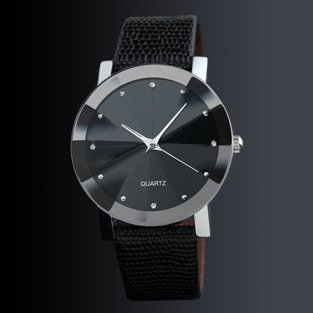 Fashion Casual Men Watches Bla - Leather Watch Band Men のレビューと価格