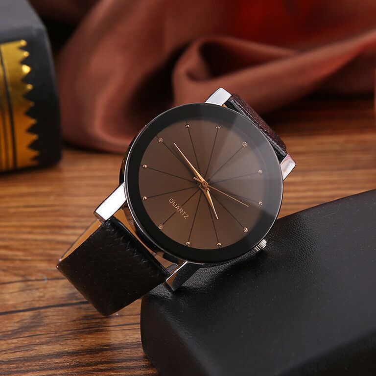 Fashion Casual Men Watches Bla - Leather Watch Band Men のレビューと価格