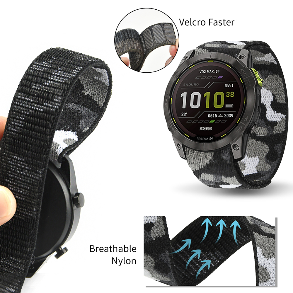 22mm 26mm Nylon QuickFit Strap - Sport Loop Velcro のレビューと価格