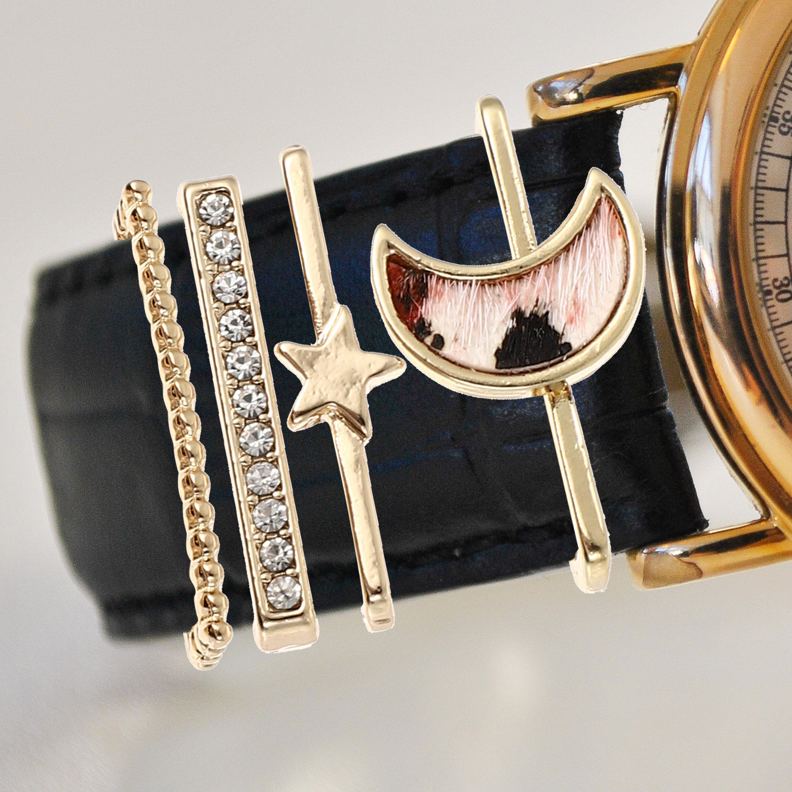 4Pcs Watch Band Charms Exquisi - Silicone Band Women のレビューと価格
