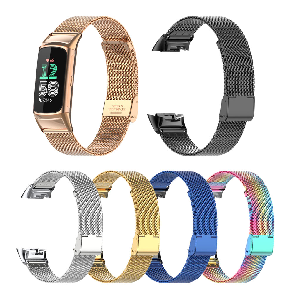 Suitable for Fitbit Charge 5/6 - Mesh Strap Metal のレビューと価格