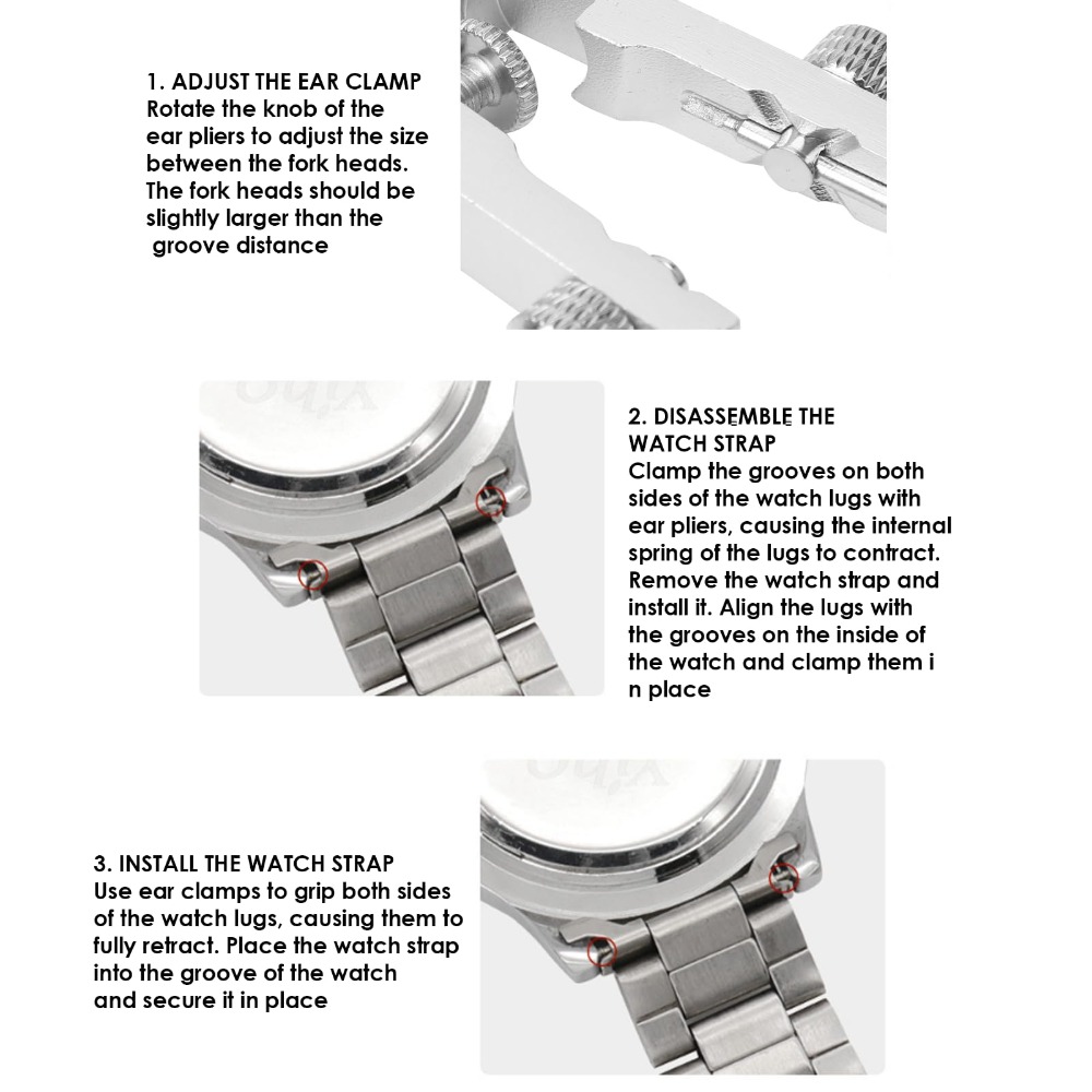 Watch Spring Bar Plier Tool Ki - Spring Bar Tool Set のレビューと価格