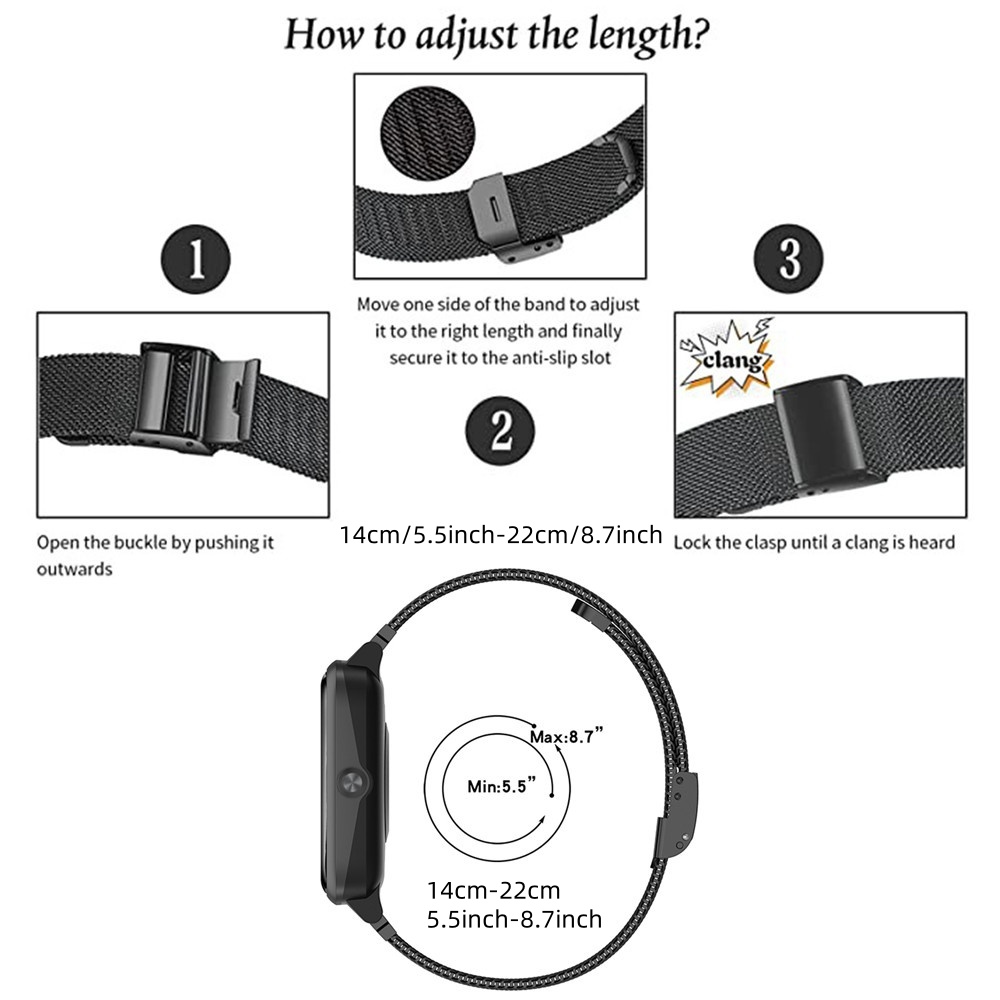 Metal Bands for Fitbit Versa 4 - Mesh Strap Metal のレビューと価格