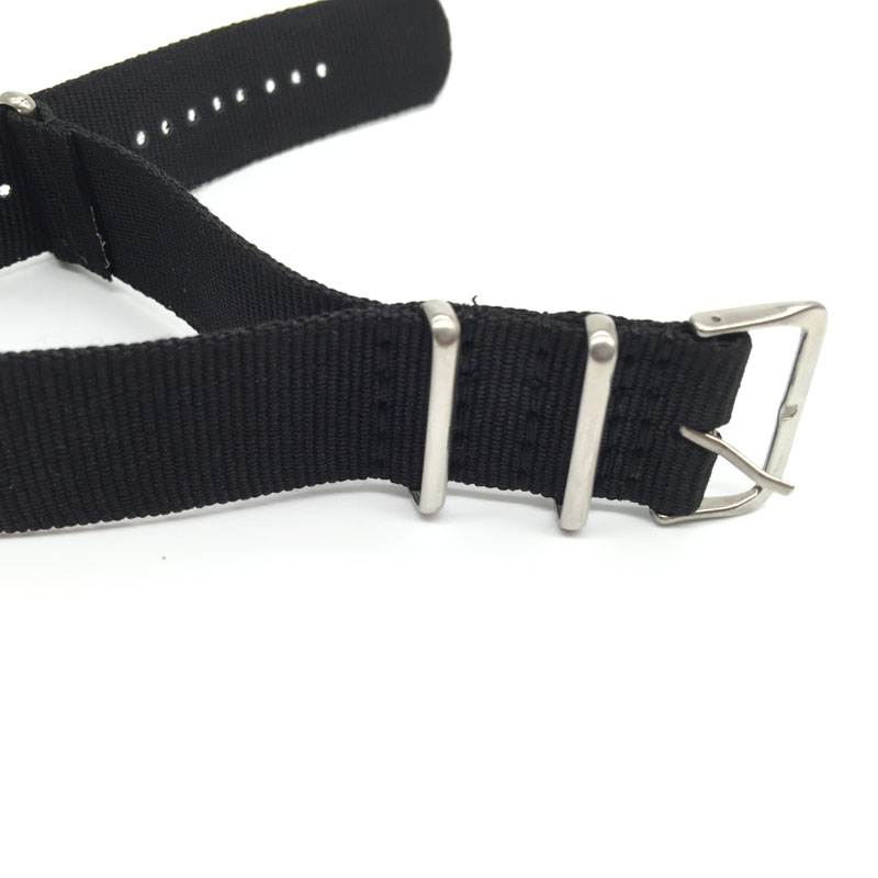 Black Nylon Strap for 16mm 18m - Nato Strap Nylon のレビューと価格