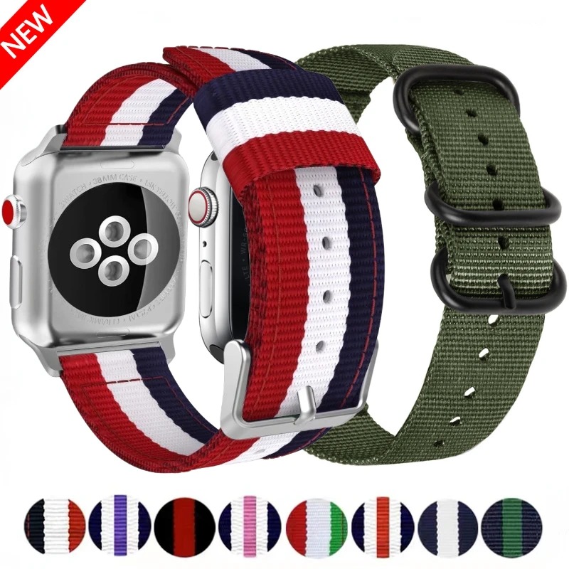 Nylon Canvas Strap For Apple W - Canvas Strap Watch のレビューと価格