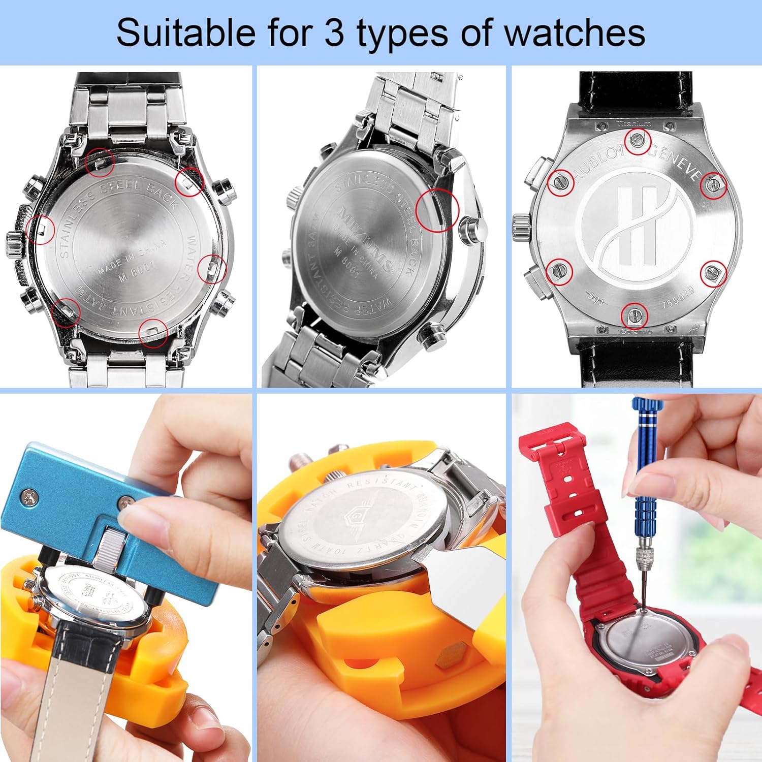 32 pcs Watch Battery Replaceme - Spring Bar Tool Set のレビューと価格