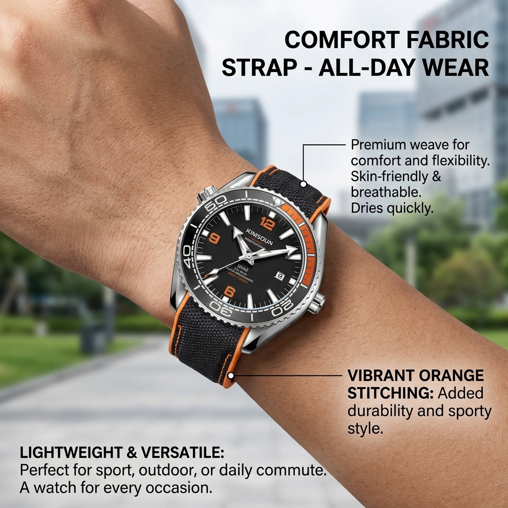 1 piece sporty men's watch wit - Canvas Strap Watch のレビューと価格