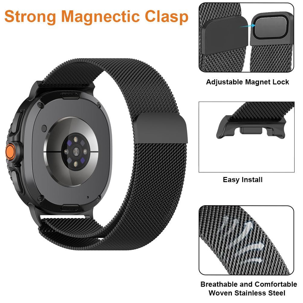 Magnetic Milanese Watch Strap  - Mesh Strap Metal のレビューと価格