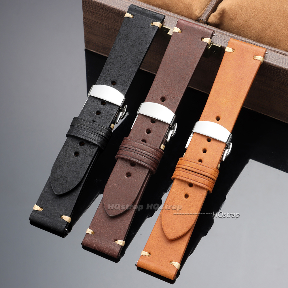 18mm 19mm 20mm 21mm 22mm Vinta - Leather Strap Quick Release のレビューと価格