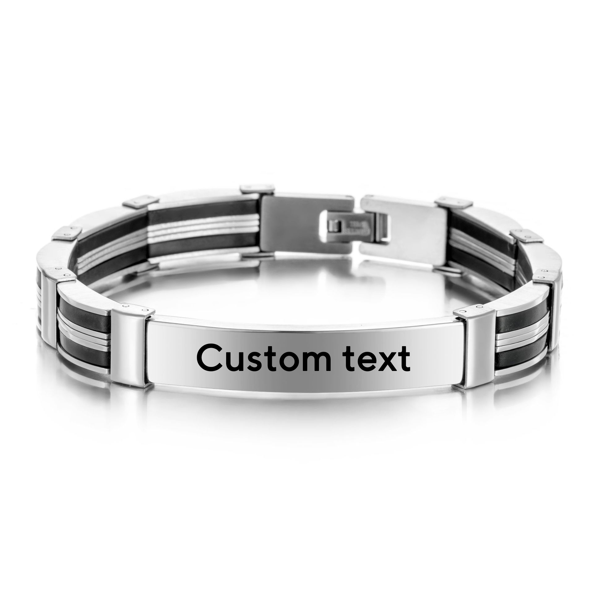Punk Custom TEXT Name Men Stai - Silicone Band Women のレビューと価格