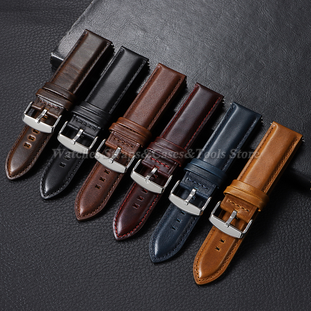 Cowhide Genuine Leather Watch  - Leather Strap Quick Release のレビューと価格