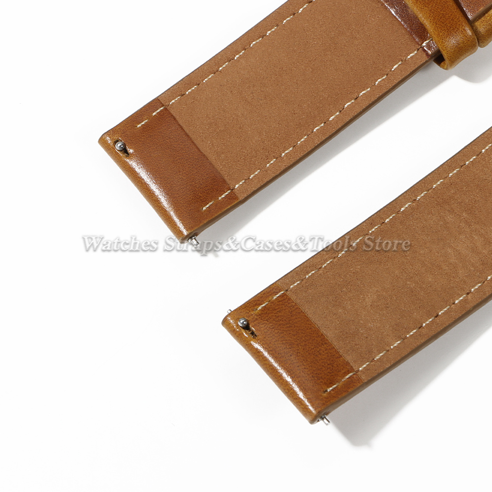 Cowhide Genuine Leather Watch  - Leather Strap Quick Release のレビューと価格