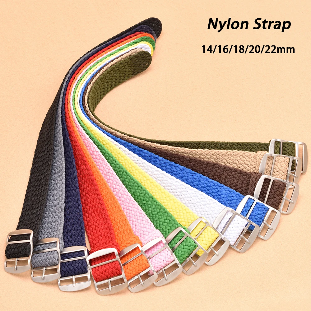 Woven Nylon Watch Strap 14mm 1 - Perlon Strap Woven のレビューと価格