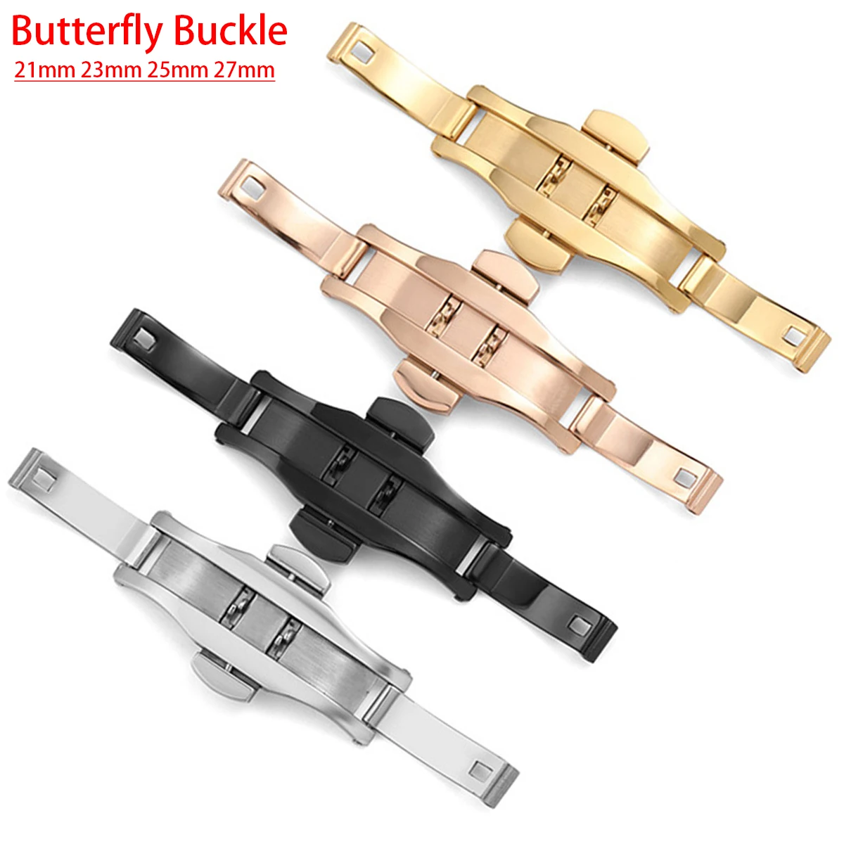 Stainless Steel Butterfly Depl - Butterfly Clasp Deployant のレビューと価格