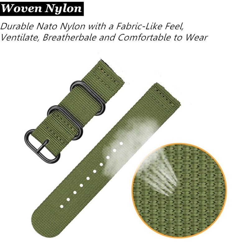 20mm 22 mm Canvas Sport Nylon  - Canvas Strap Watch のレビューと価格