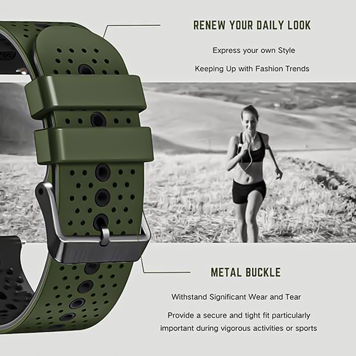 22mm Watch Strap For Huawei Wa - Silicone Watch Band 22Mm のレビューと価格