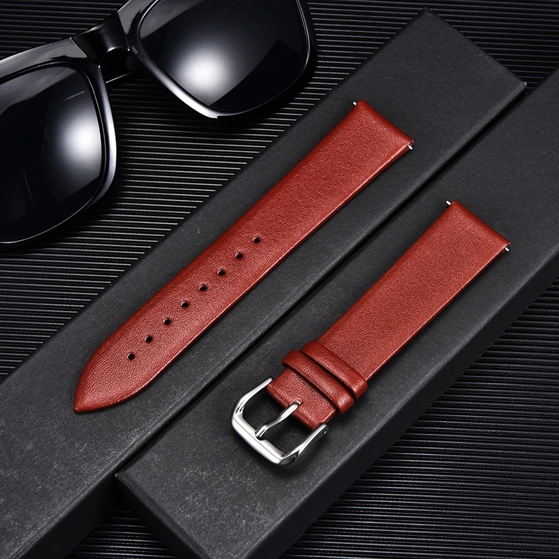 Ultra-thin Calfskin Leather Wa - Rubber Strap Diver のレビューと価格